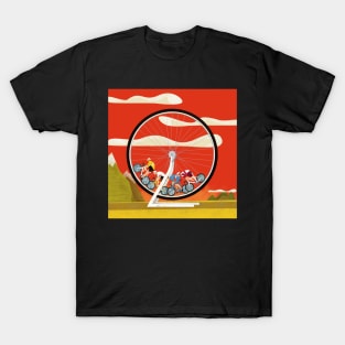 Road Cycle Racing on Hamster Power T-Shirt